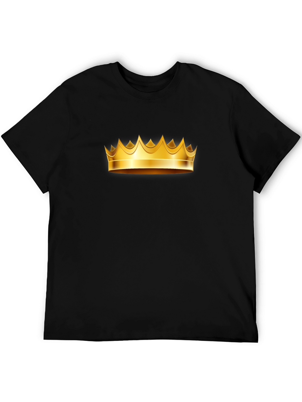 Golden Crown Graphic Tee - Black