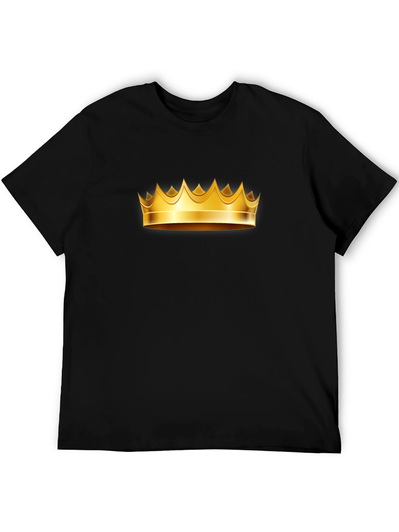 Golden Crown Graphic Tee - Black