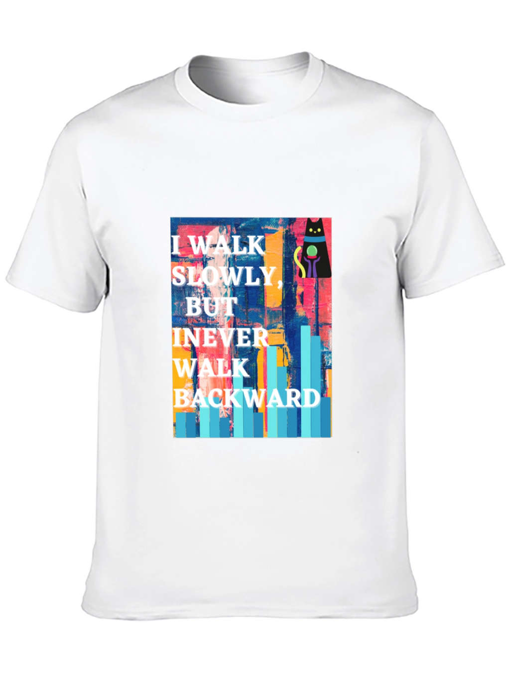 Abstract Cat Motivational T-Shirt