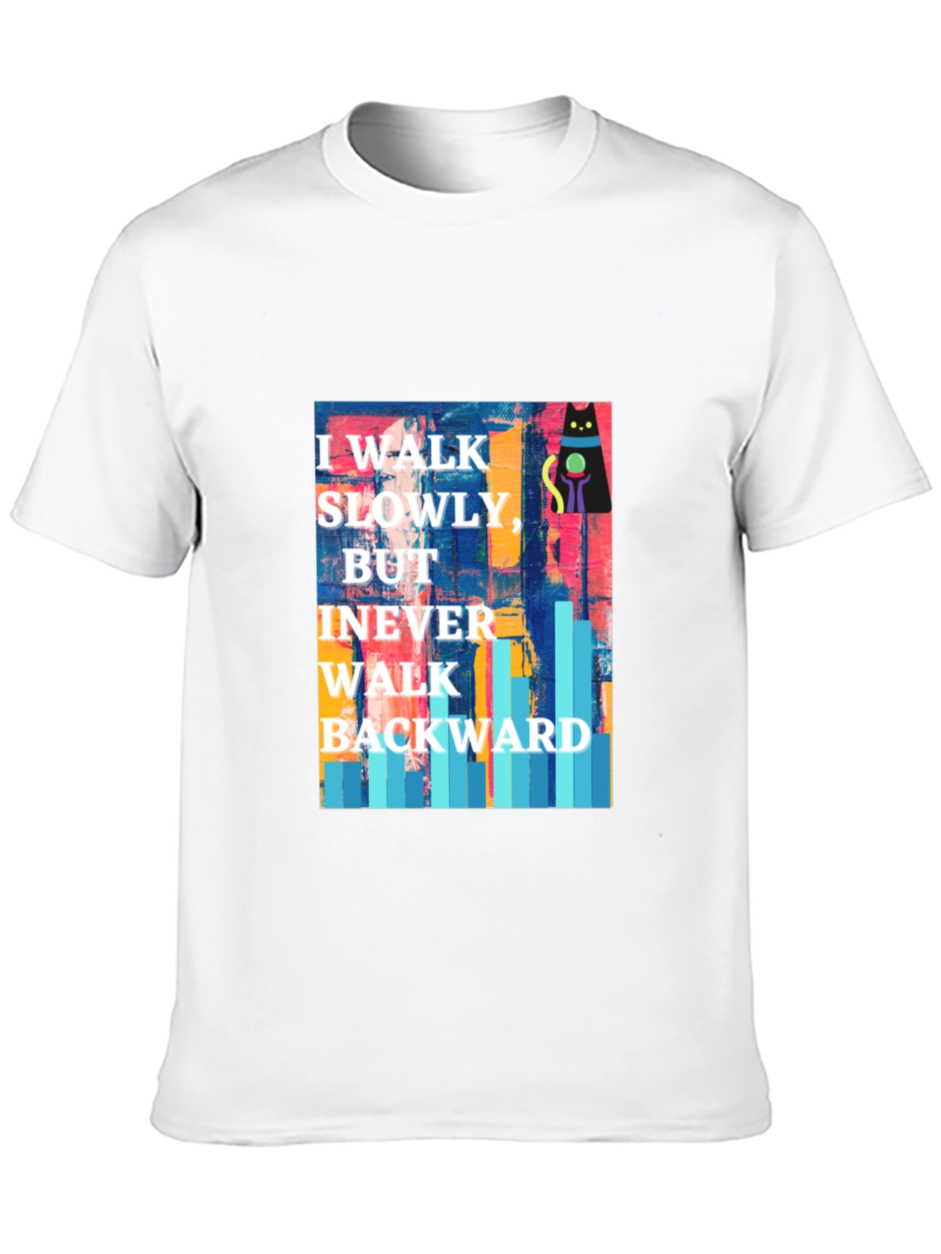 Abstract Cat Motivational T-Shirt