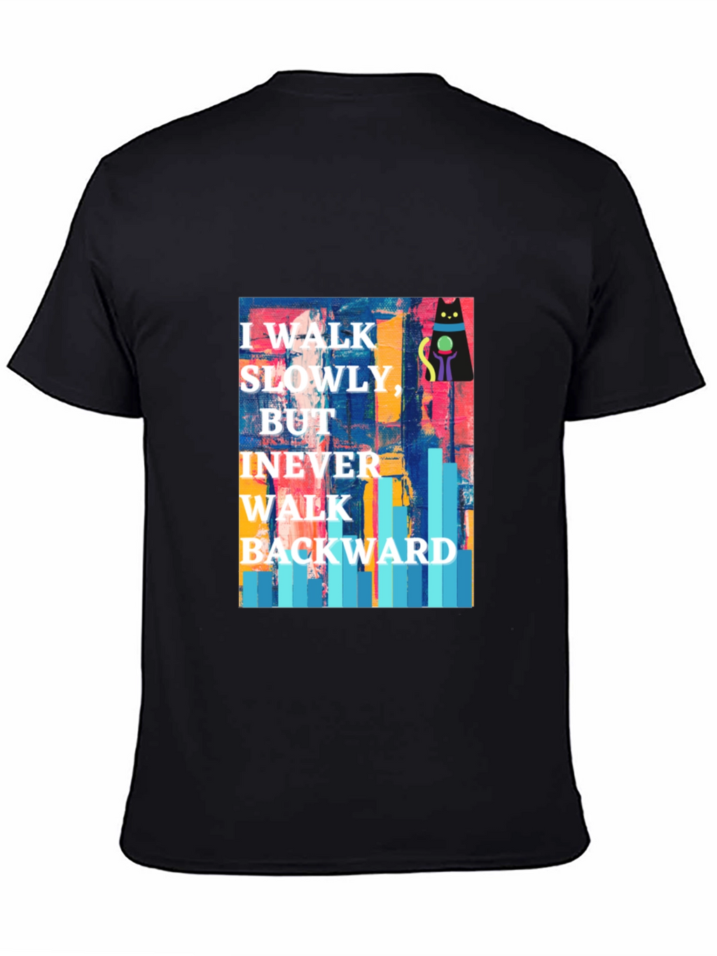 Abstract Cat Motivational T-Shirt