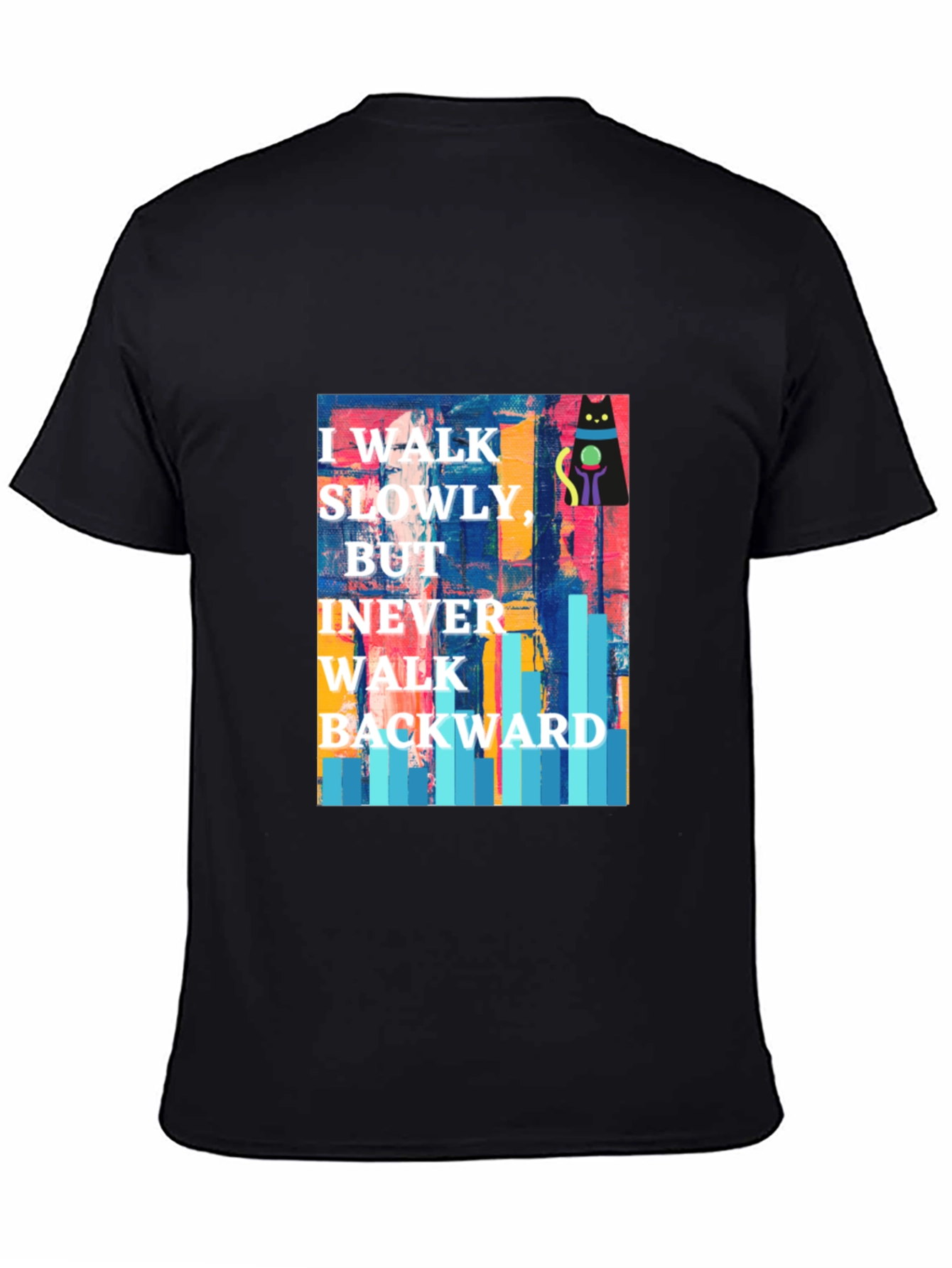 Abstract Cat Motivational T-Shirt