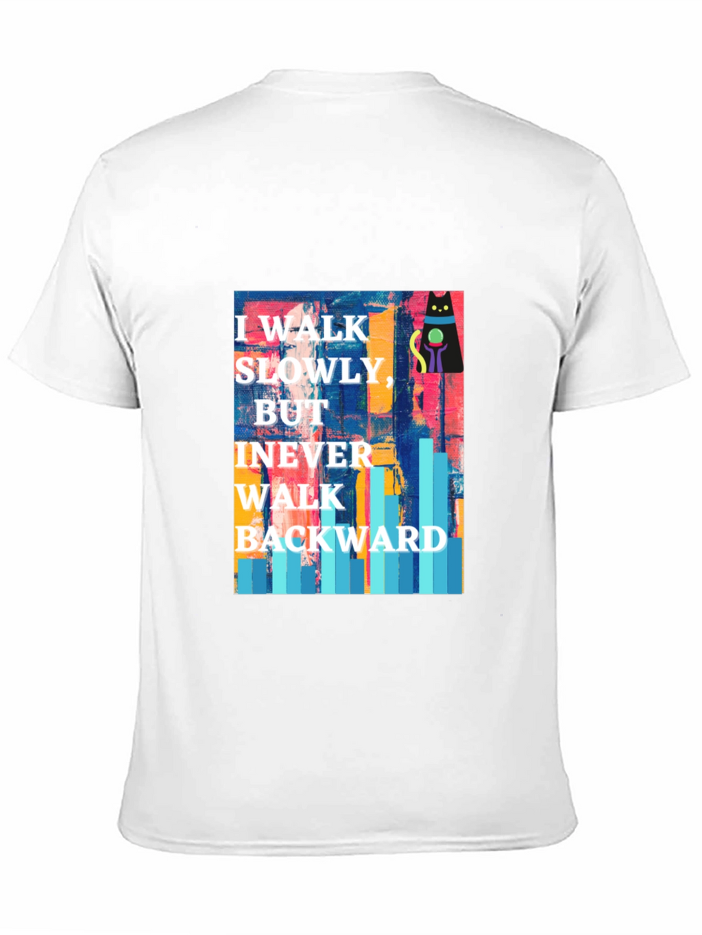 Abstract Cat Motivational T-Shirt