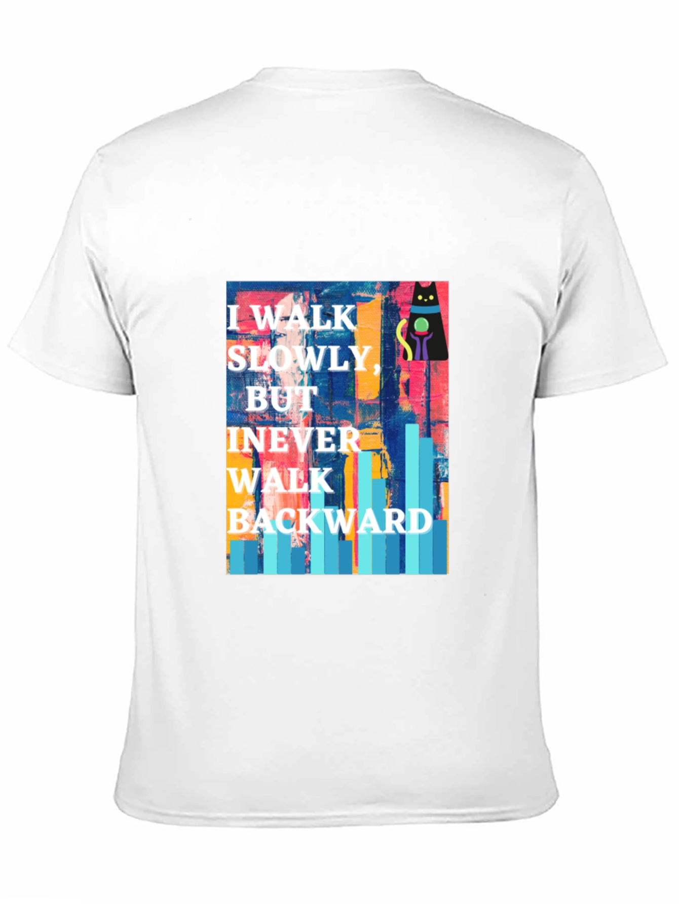 Abstract Cat Motivational T-Shirt