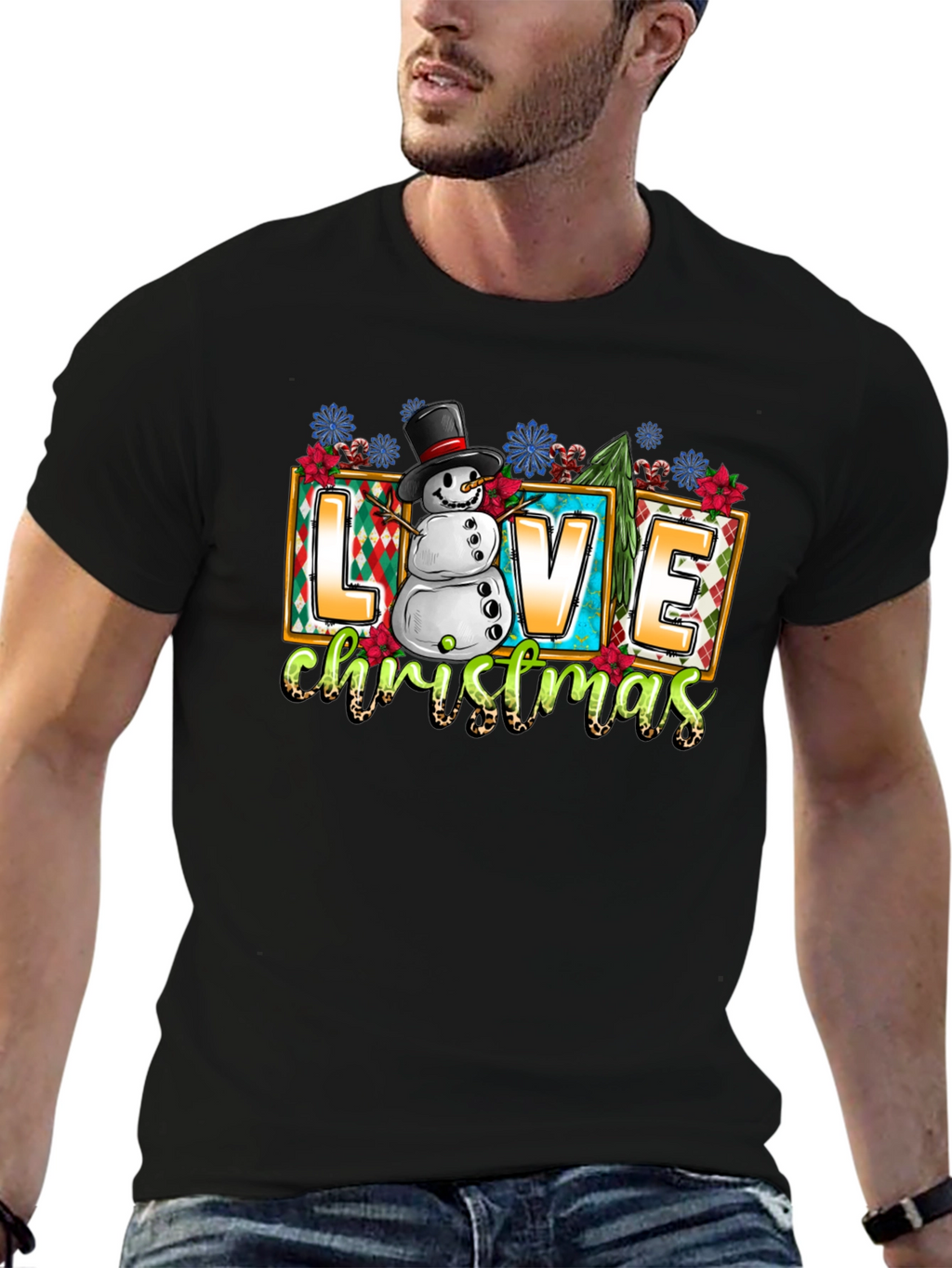Love Christmas T-Shirt - Holiday Graphic Tee