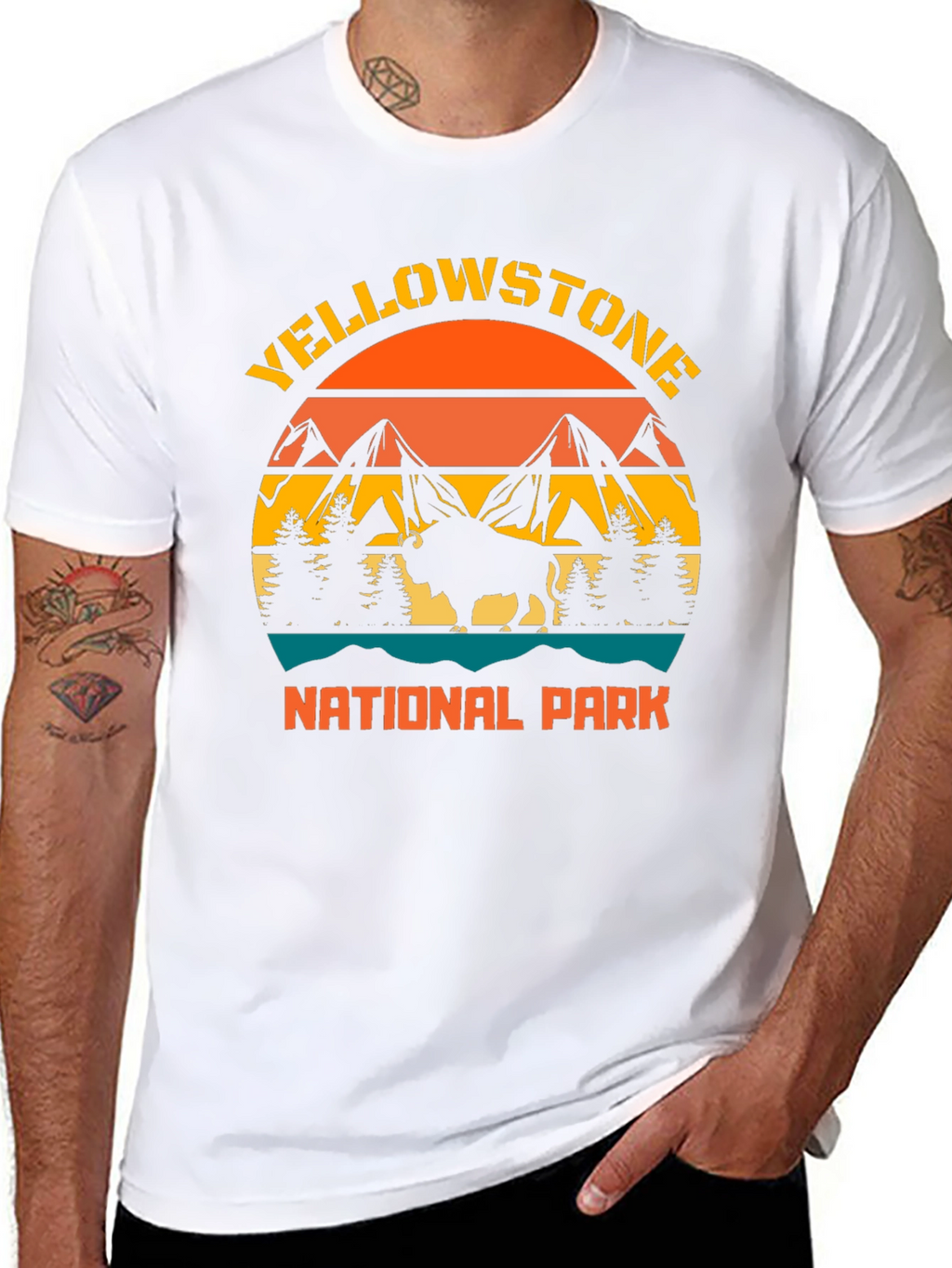 Yellowstone National Park Bison Graphic Tee