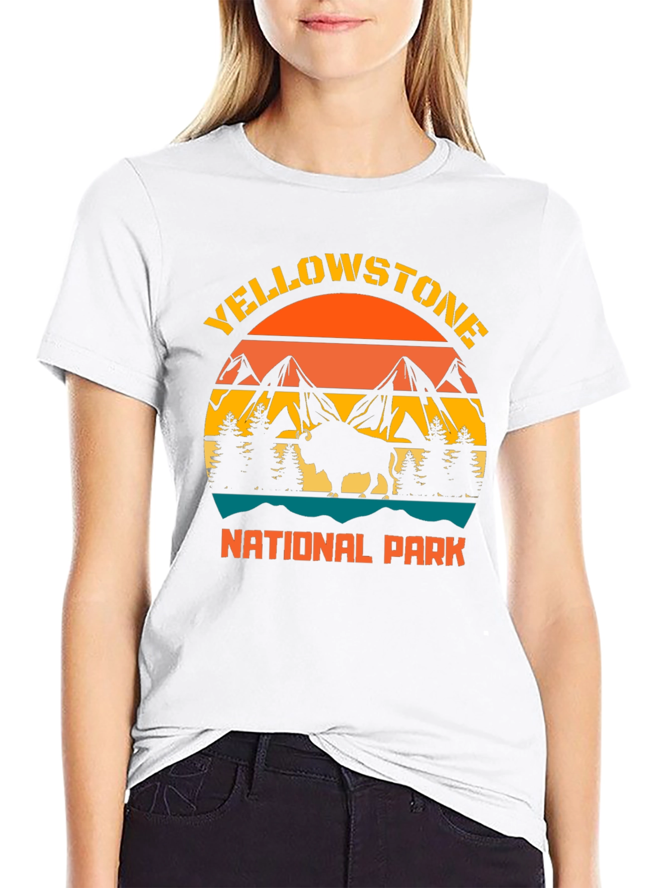 Yellowstone National Park Bison Graphic Tee