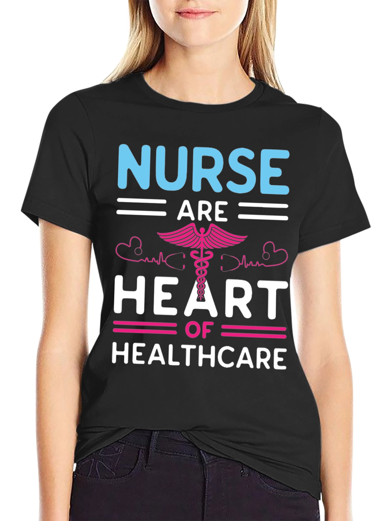 Nurse Heart of Healthcare Graphic T-Shirt