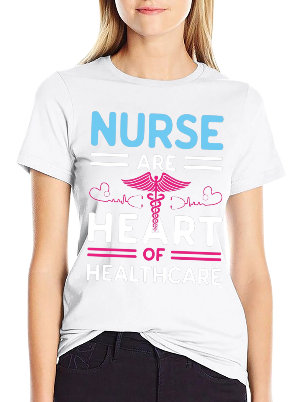 Nurse Heart of Healthcare Graphic T-Shirt