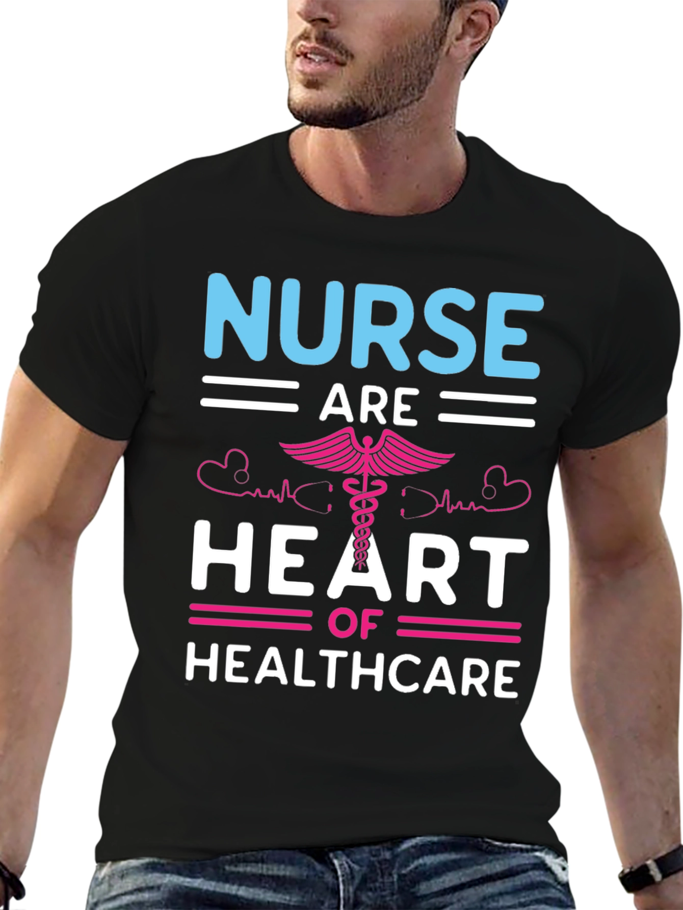 Nurse Heart of Healthcare Graphic T-Shirt