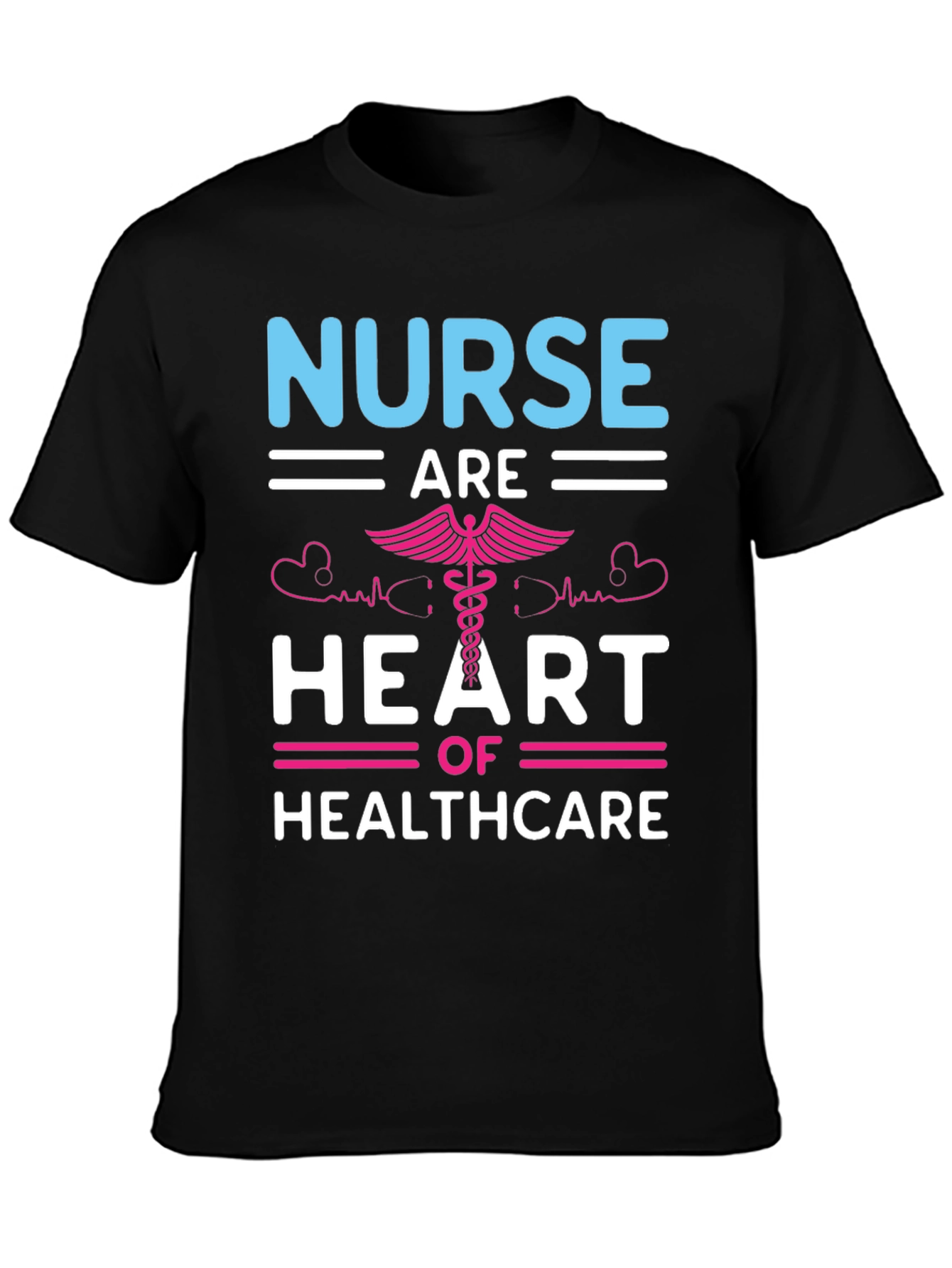 Nurse Heart of Healthcare Graphic T-Shirt