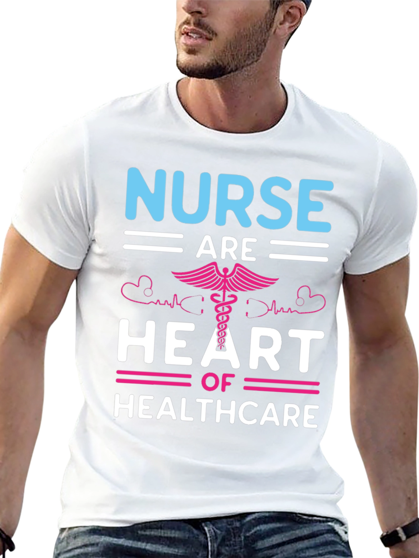 Nurse Heart of Healthcare Graphic T-Shirt