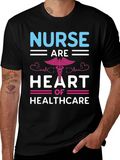 Nurse Heart of Healthcare Graphic T-Shirt