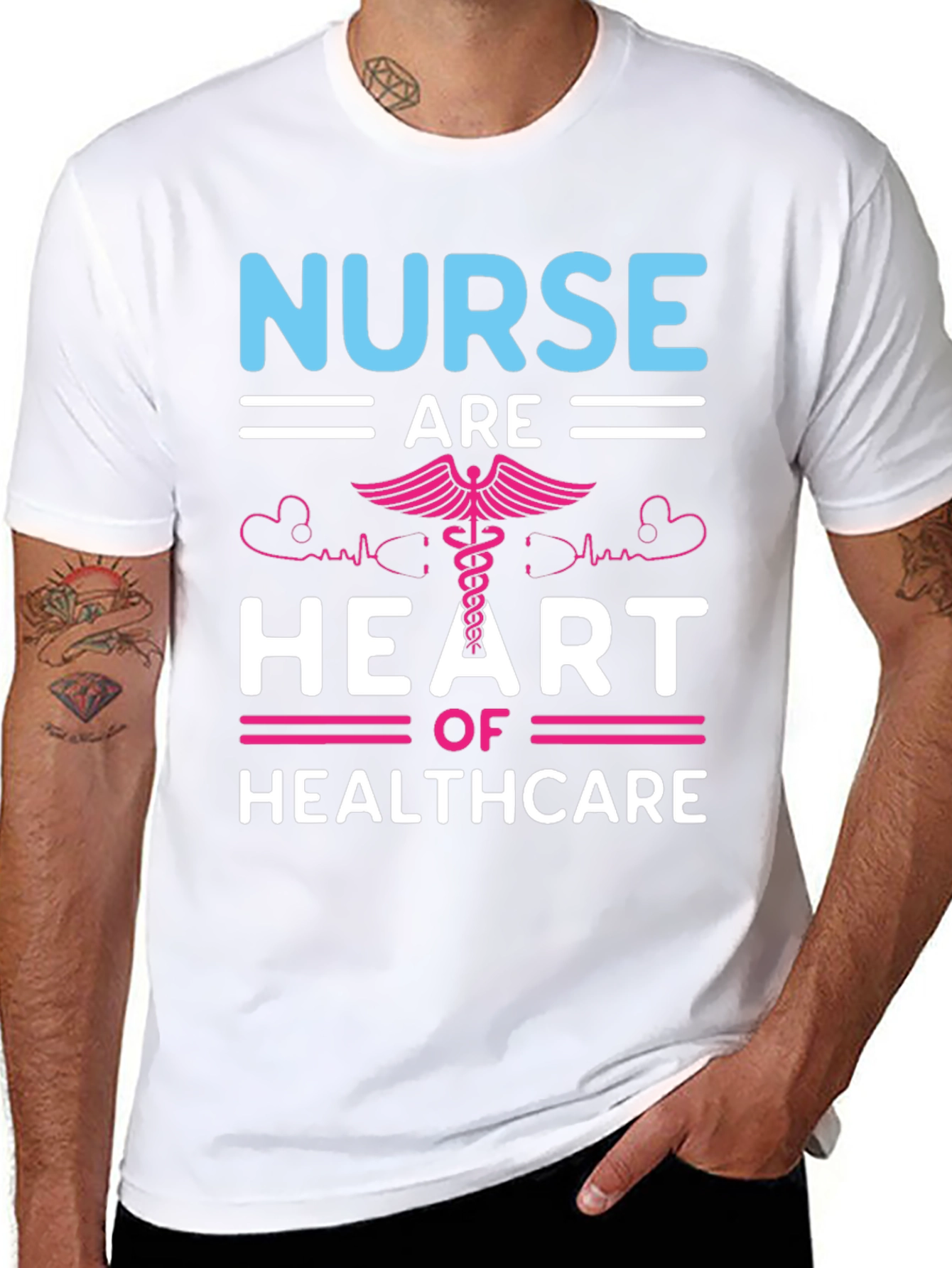Nurse Heart of Healthcare Graphic T-Shirt