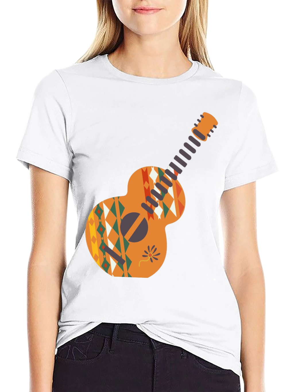 Aztec Guitar Graphic Tee - Casual Comfort