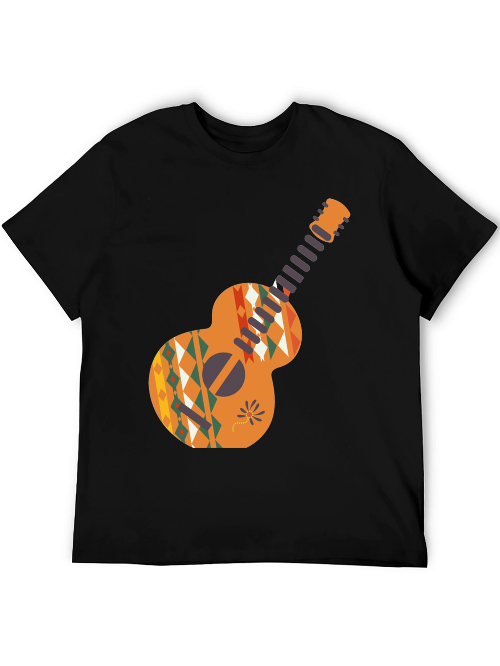 Aztec Guitar Graphic Tee - Casual Comfort