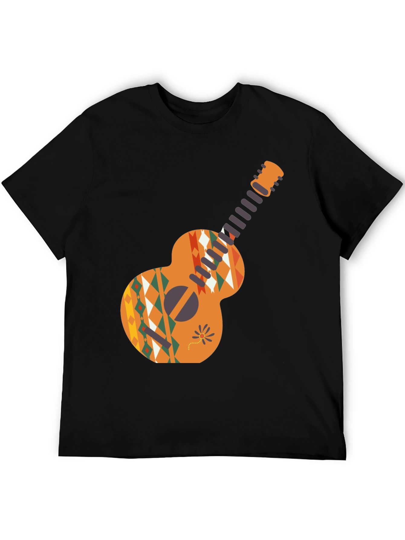 Aztec Guitar Graphic Tee - Casual Comfort