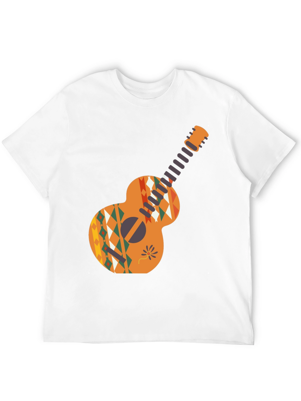 Aztec Guitar Graphic Tee - Casual Comfort