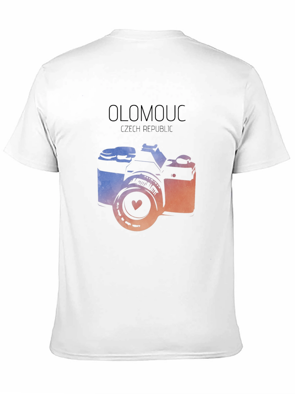 Olomouc Czech Republic Camera Graphic Tee - Black