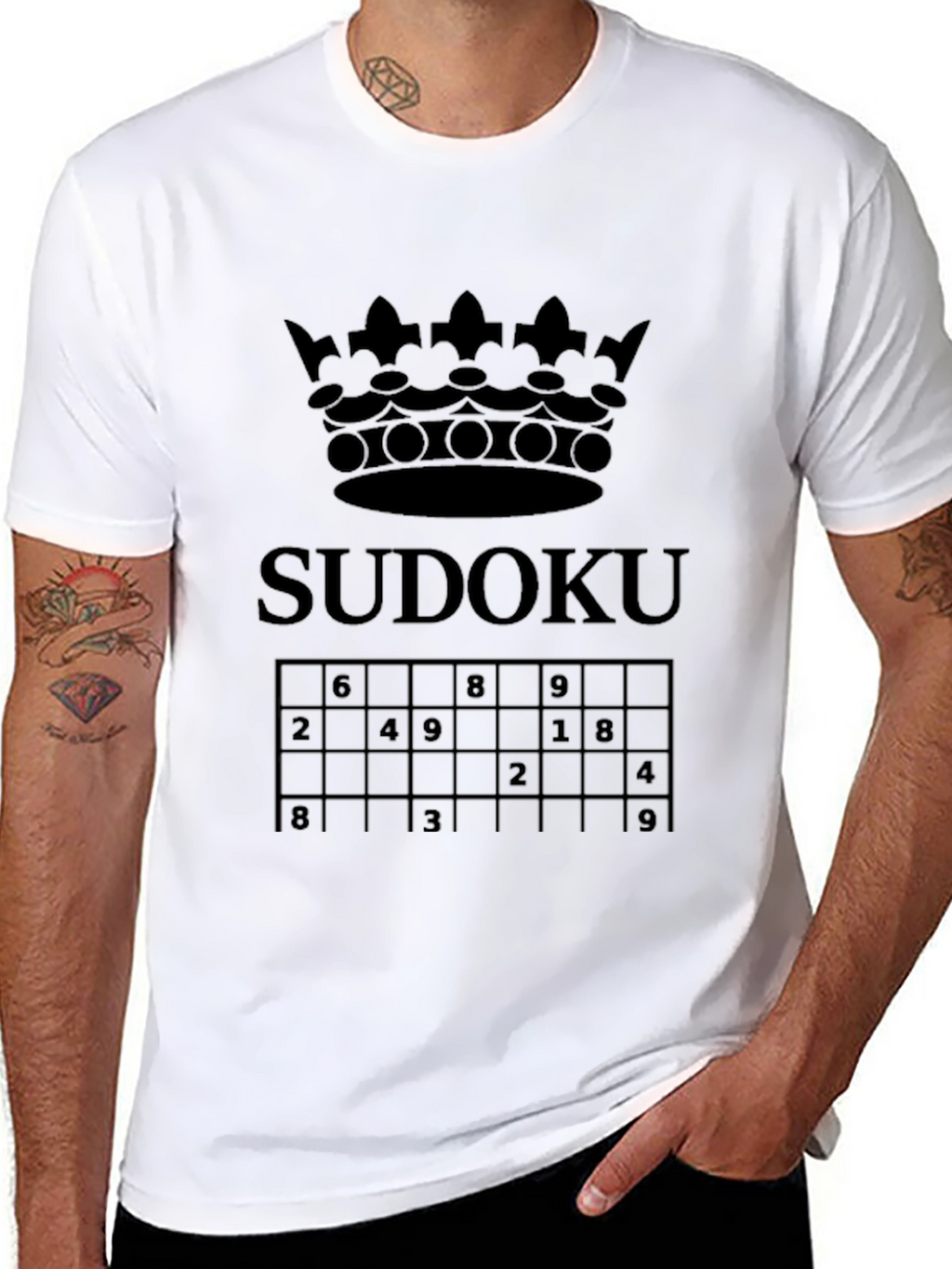 Sudoku Crown Graphic T-Shirt