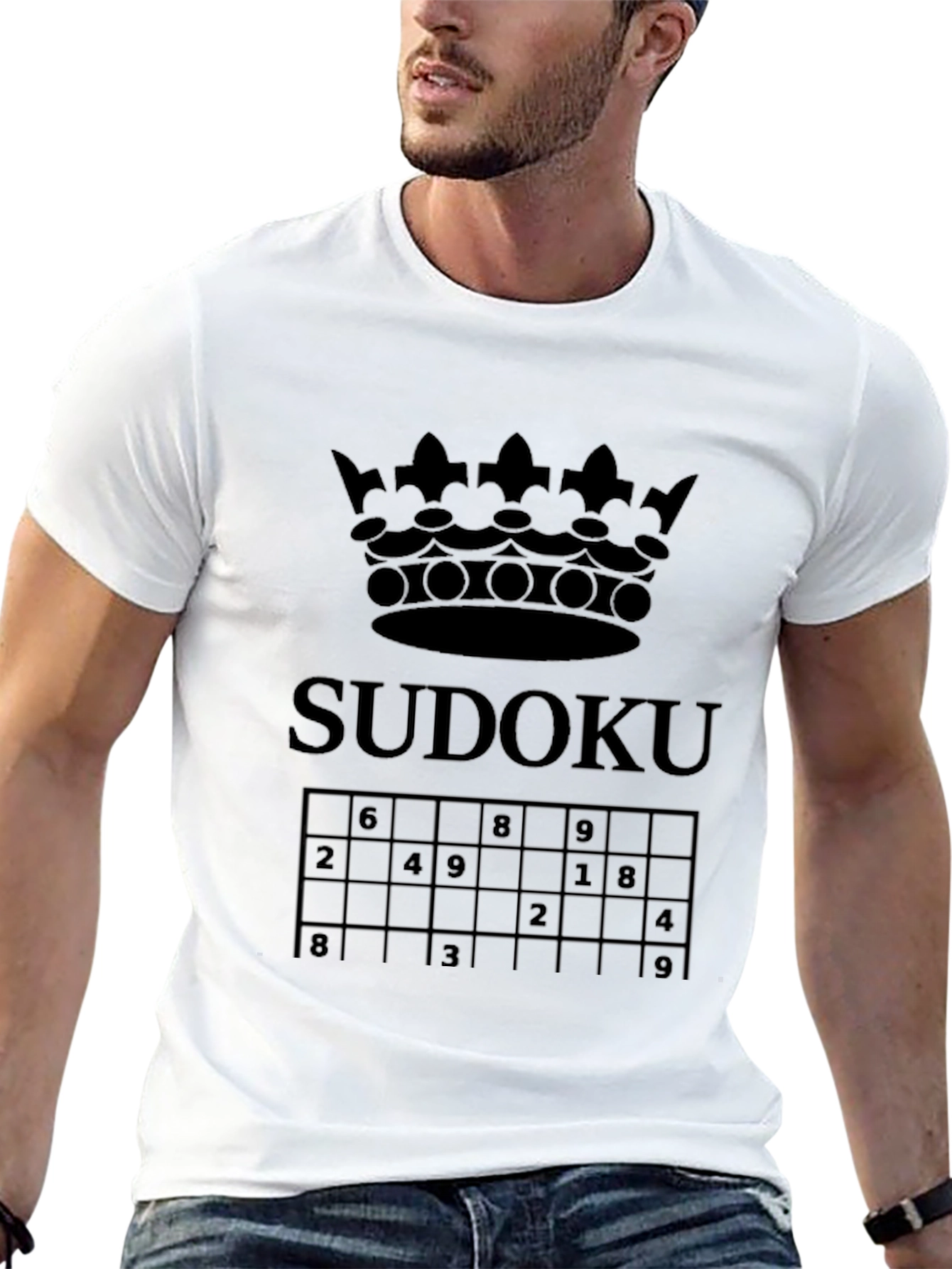 Sudoku Crown Graphic T-Shirt
