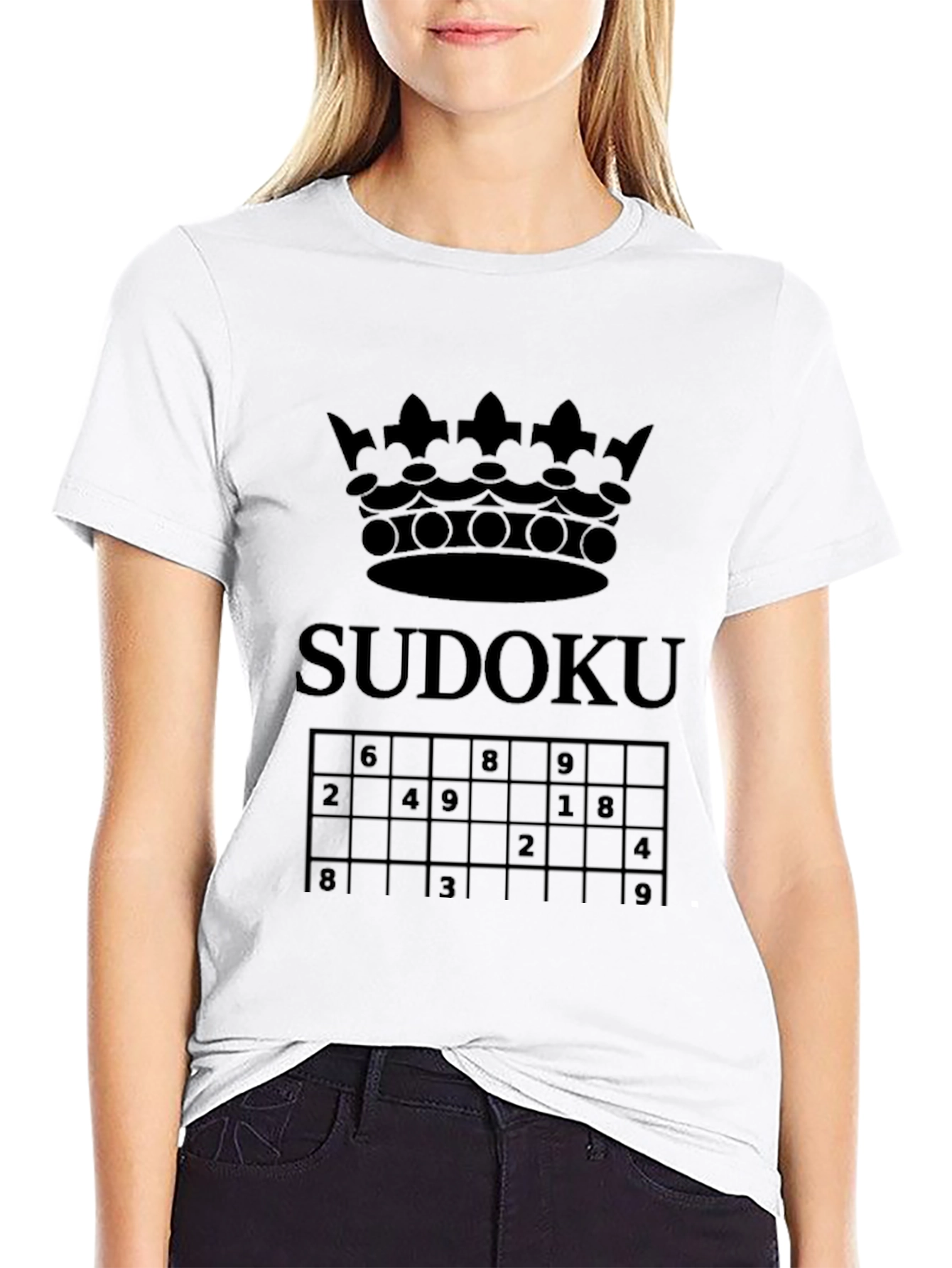 Sudoku Crown Graphic T-Shirt