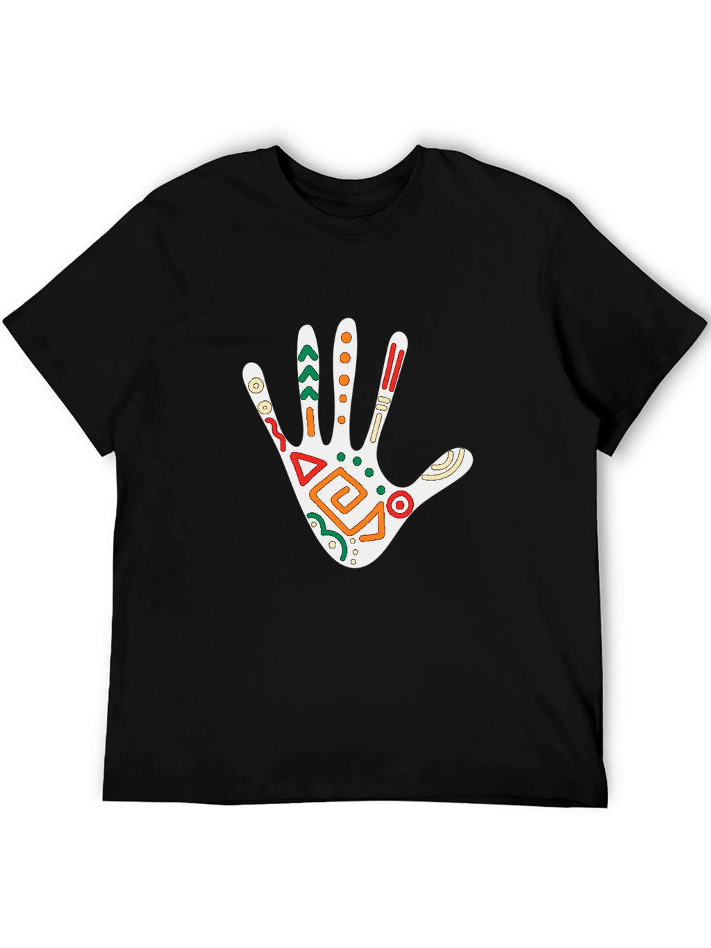 Tribal Hand Graphic Tee - Black T-Shirt