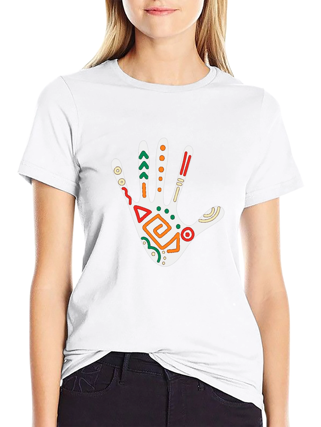 Tribal Hand Graphic Tee - Black T-Shirt
