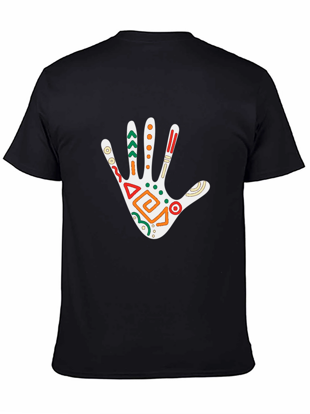 Tribal Hand Graphic Tee - Black T-Shirt