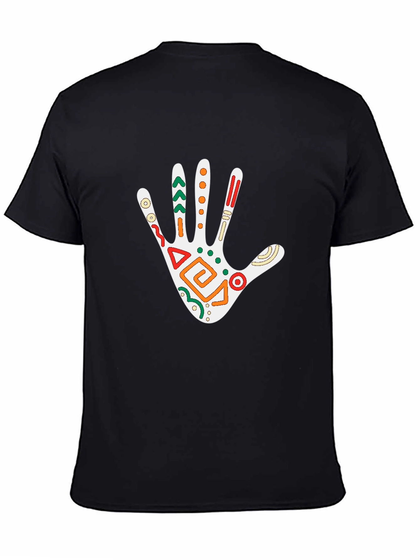 Tribal Hand Graphic Tee - Black T-Shirt