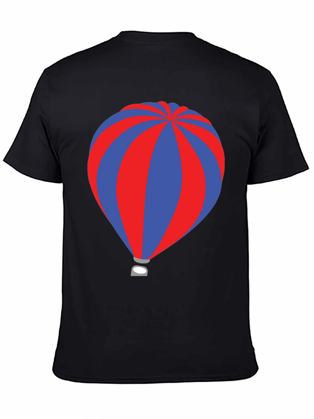 Striped Hot Air Balloon Graphic T-Shirt
