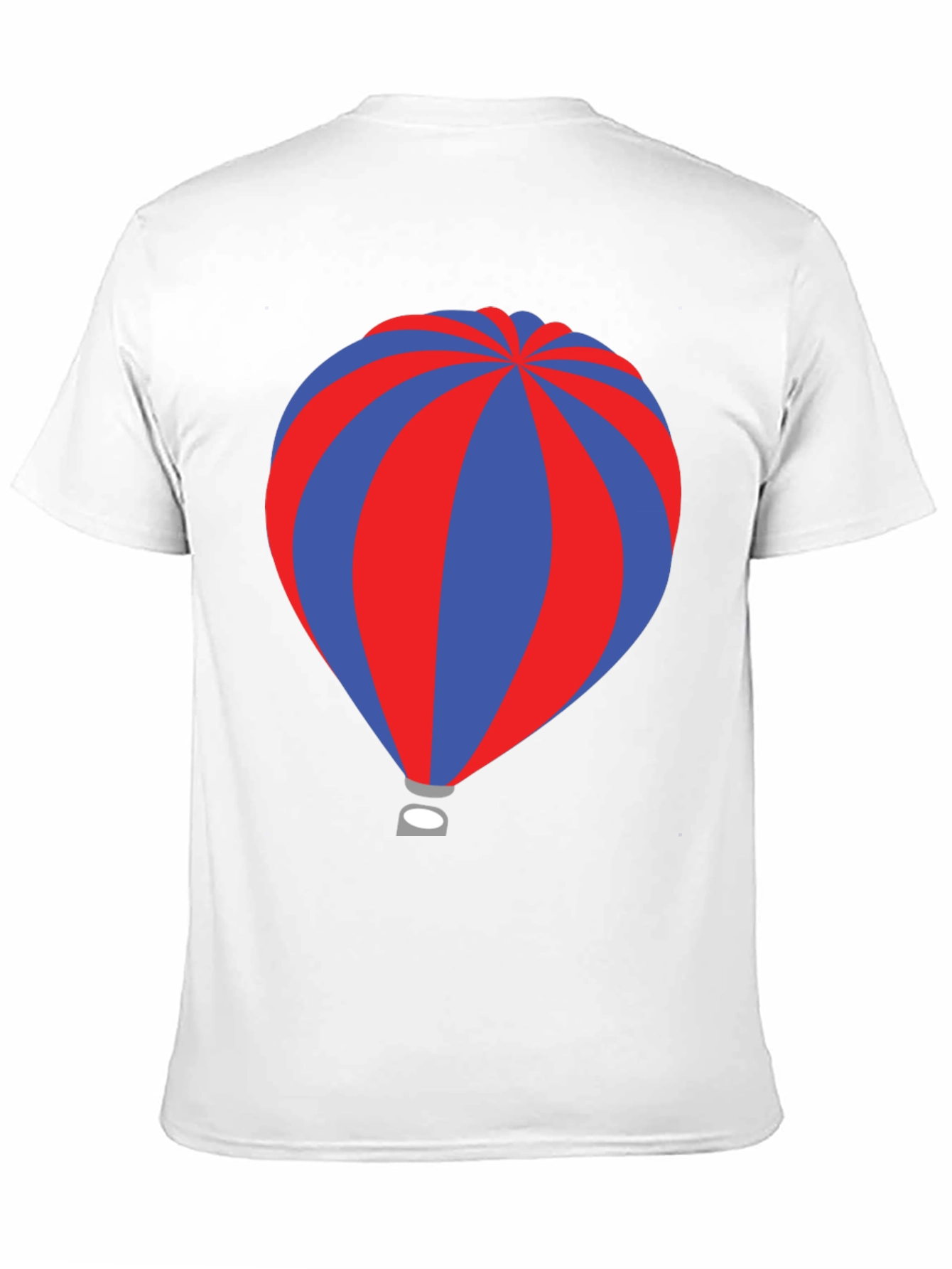 Striped Hot Air Balloon Graphic T-Shirt