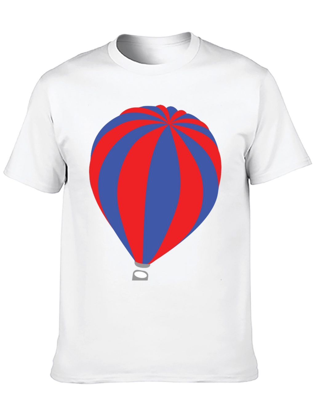 Striped Hot Air Balloon Graphic T-Shirt
