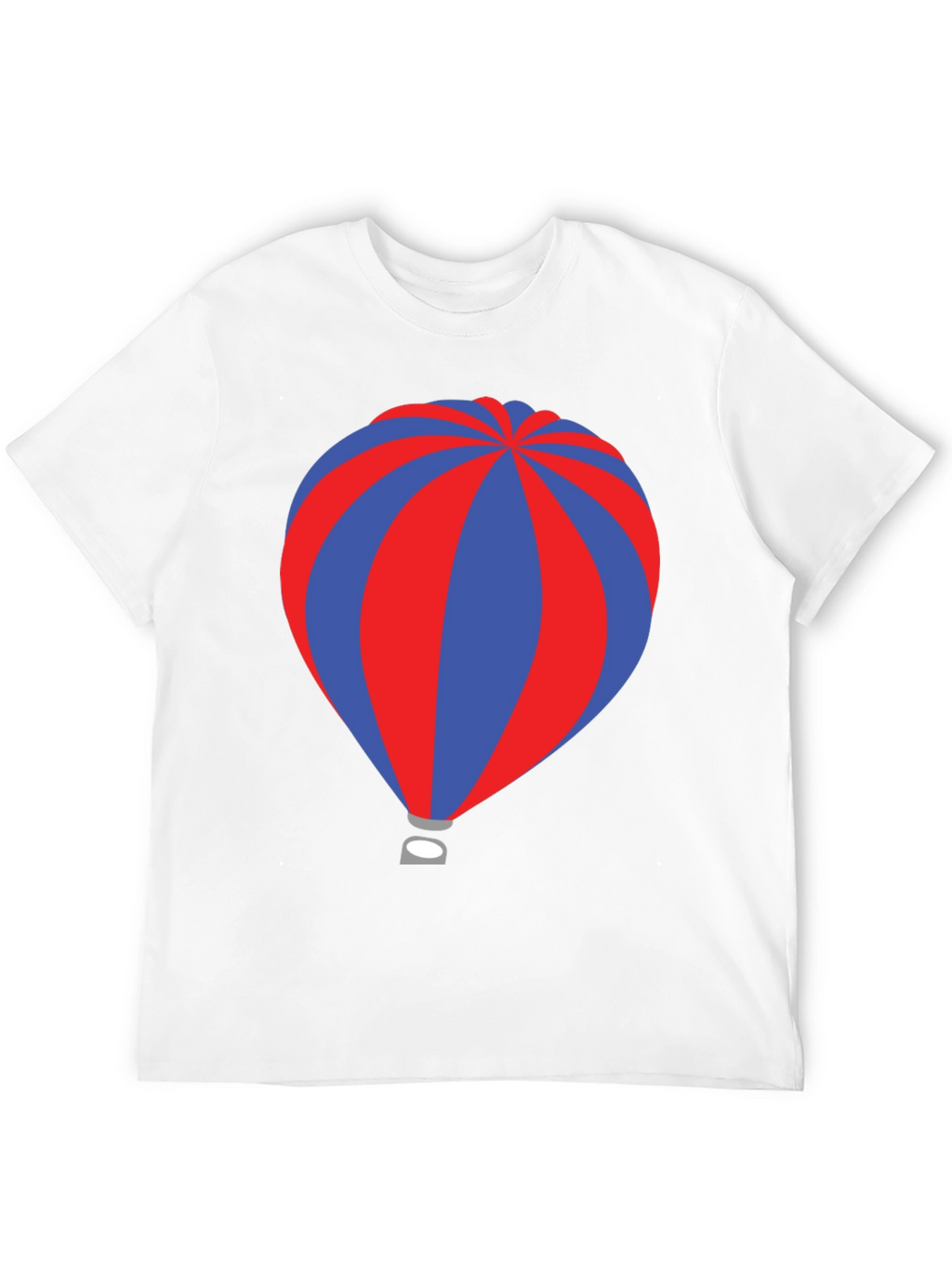 Striped Hot Air Balloon Graphic T-Shirt