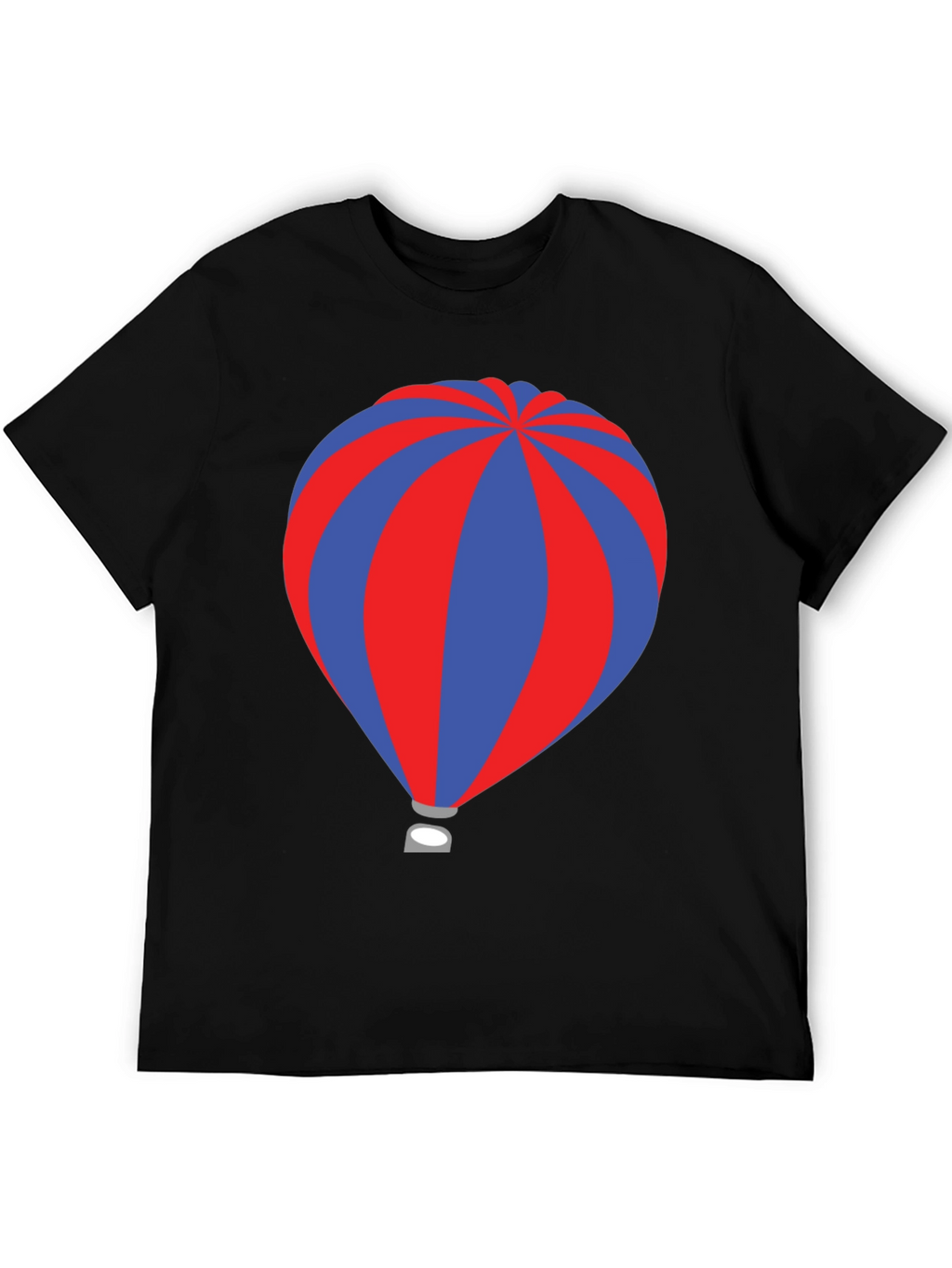 Striped Hot Air Balloon Graphic T-Shirt