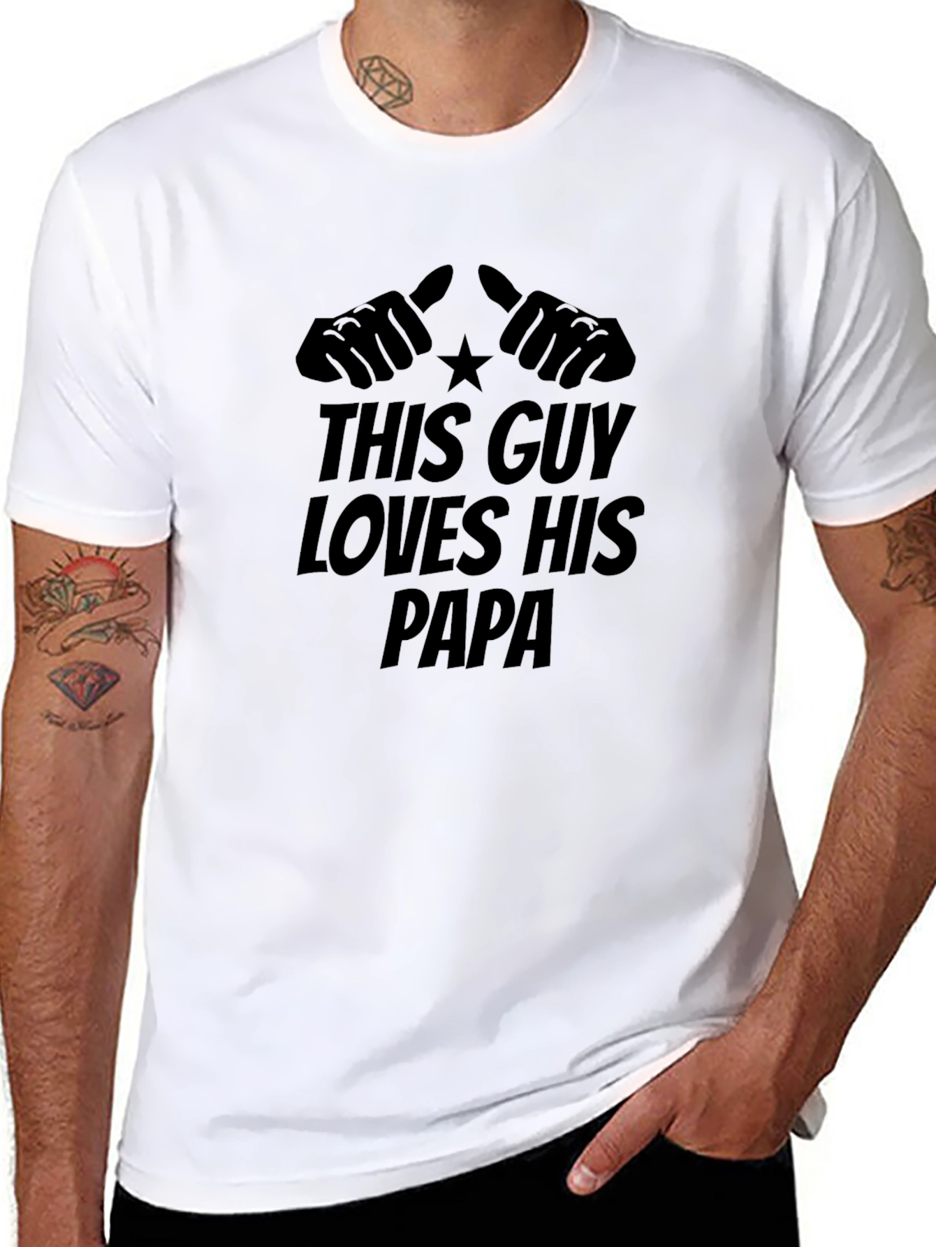 This Guy Loves His Papa T-Shirt