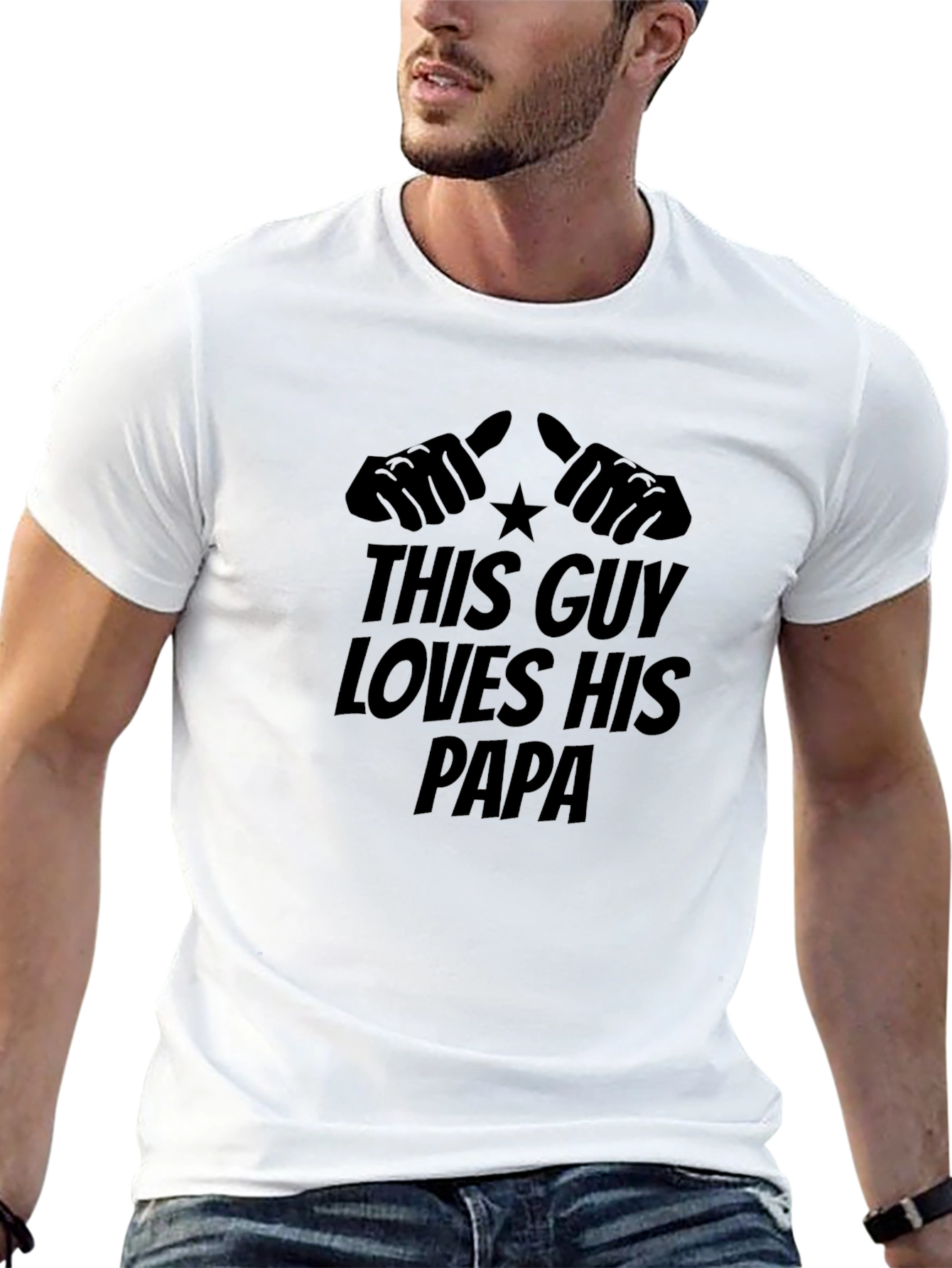 This Guy Loves His Papa T-Shirt