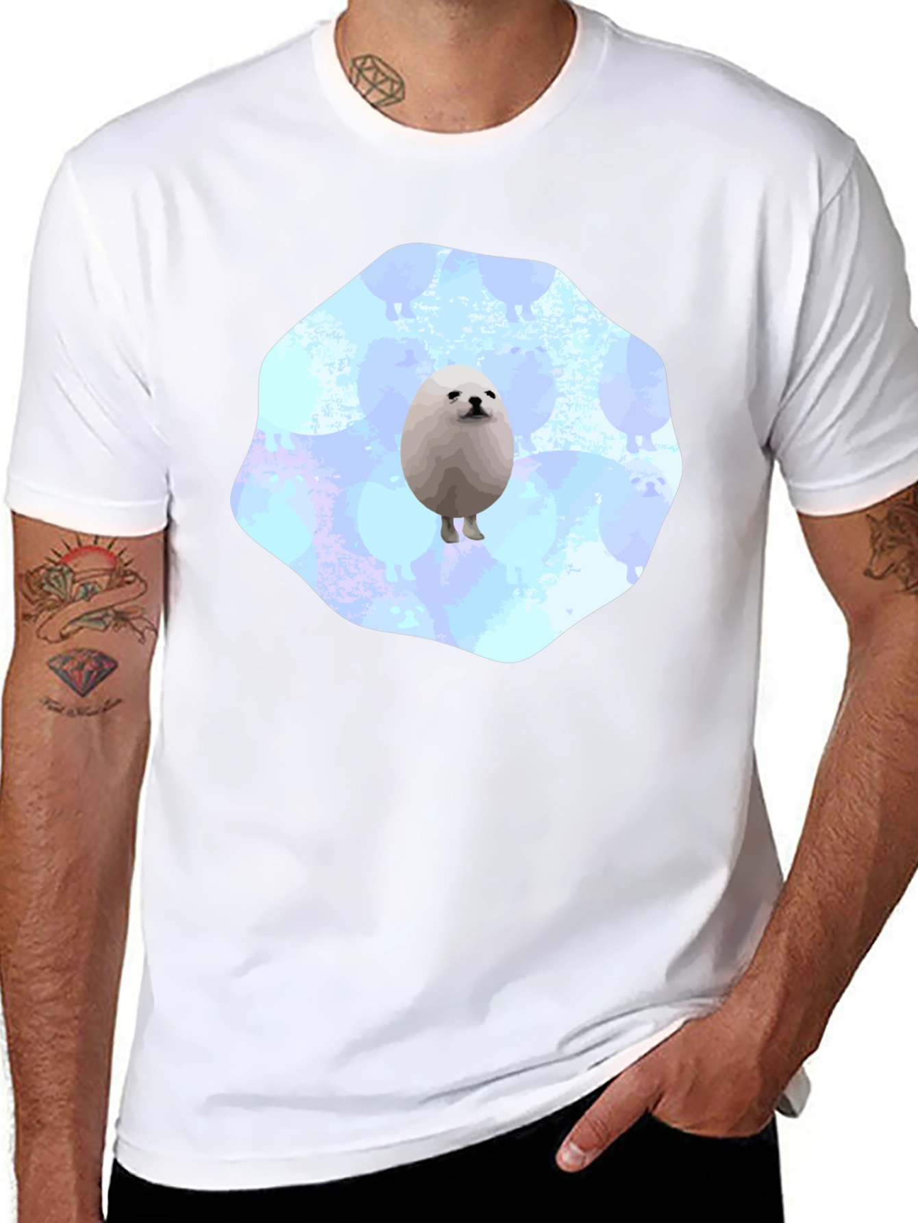 Egg Dog Graphic Tee - Unique Pet Humor