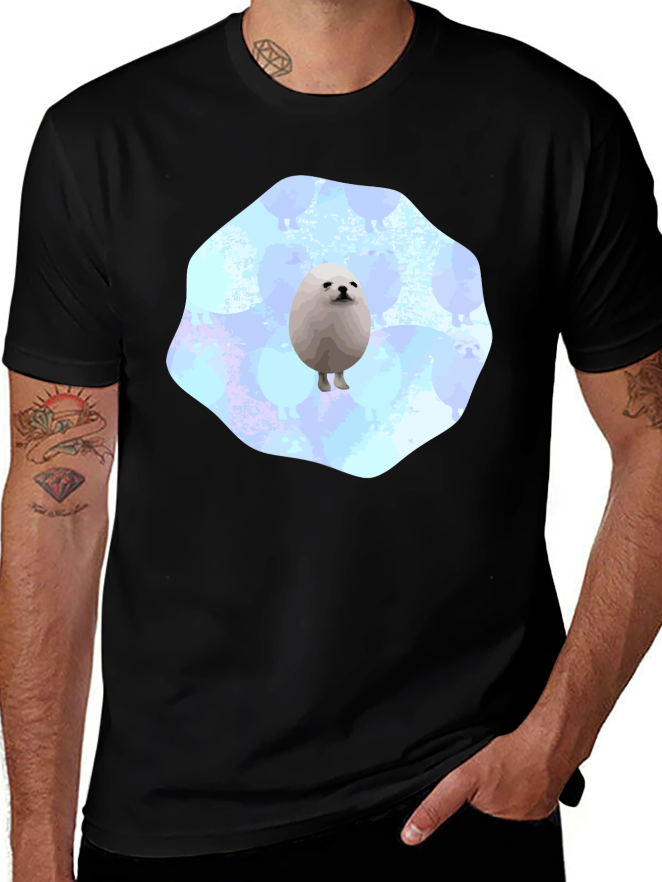 Egg Dog Graphic Tee - Unique Pet Humor