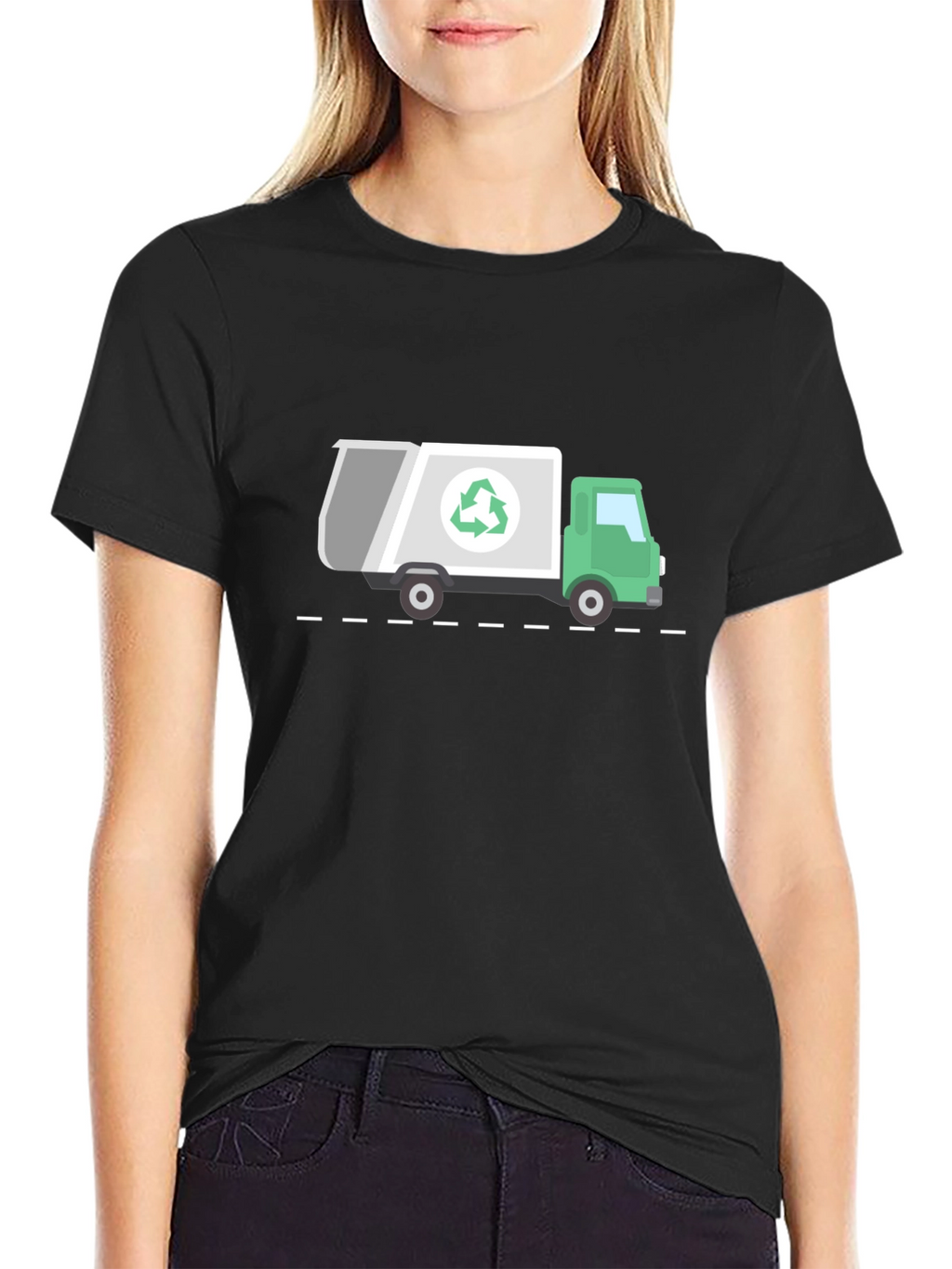 Recycle Truck Graphic T-Shirt - Eco Friendly Design
