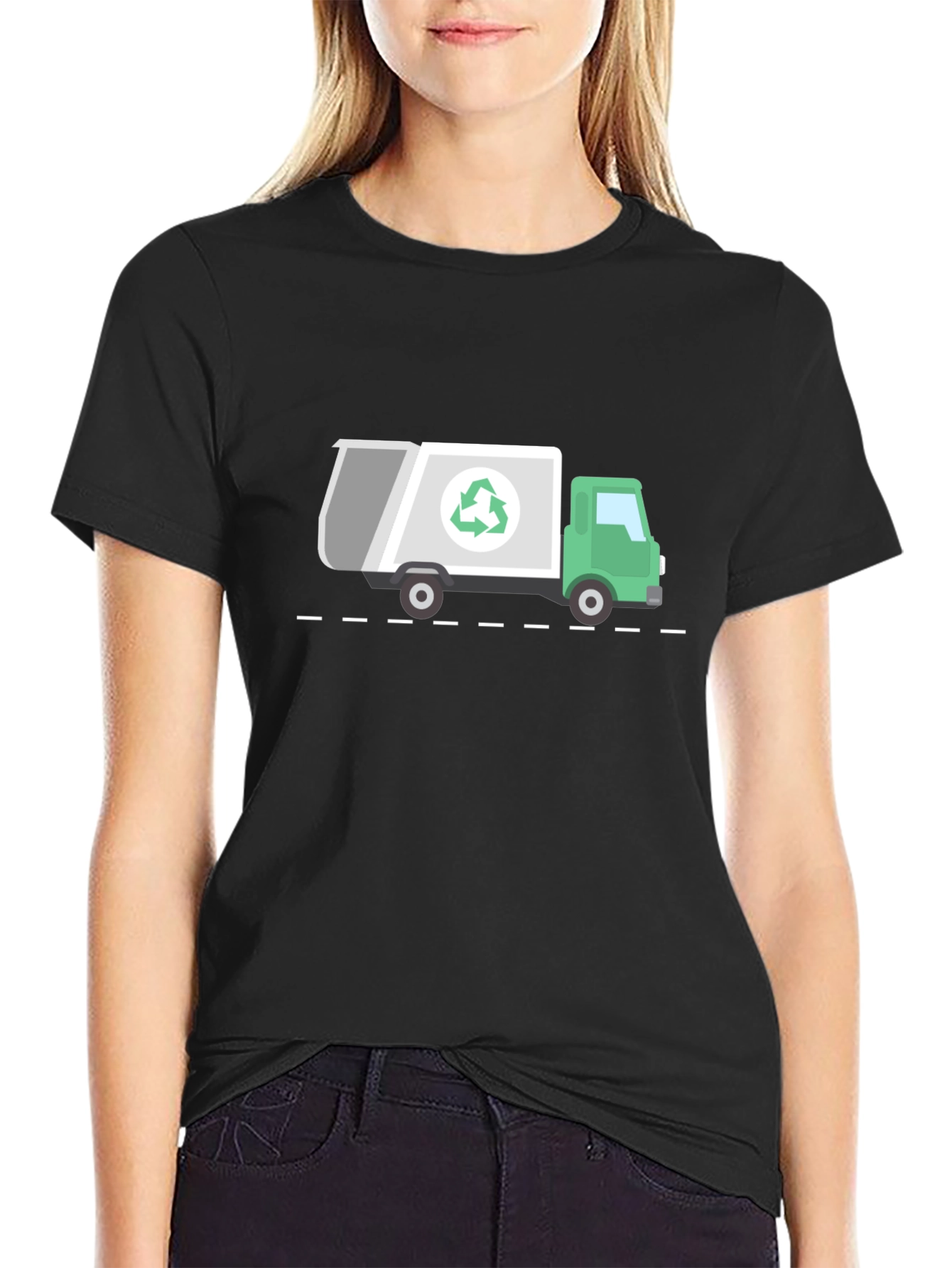 Recycle Truck Graphic T-Shirt - Eco Friendly Design