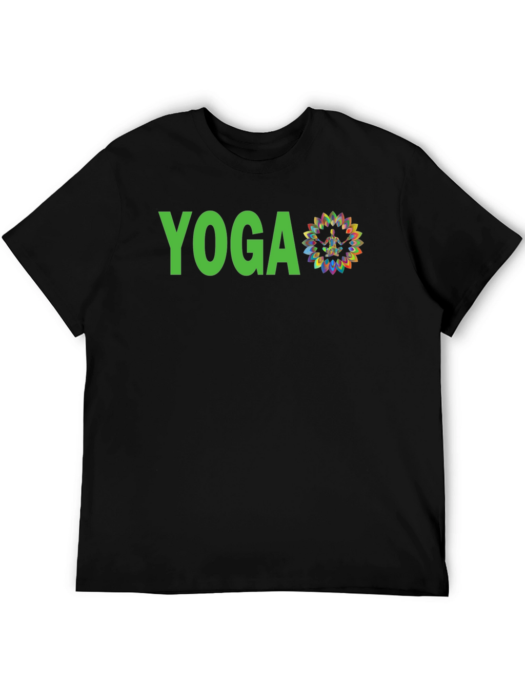 Yoga Graphic Print Tee - Black