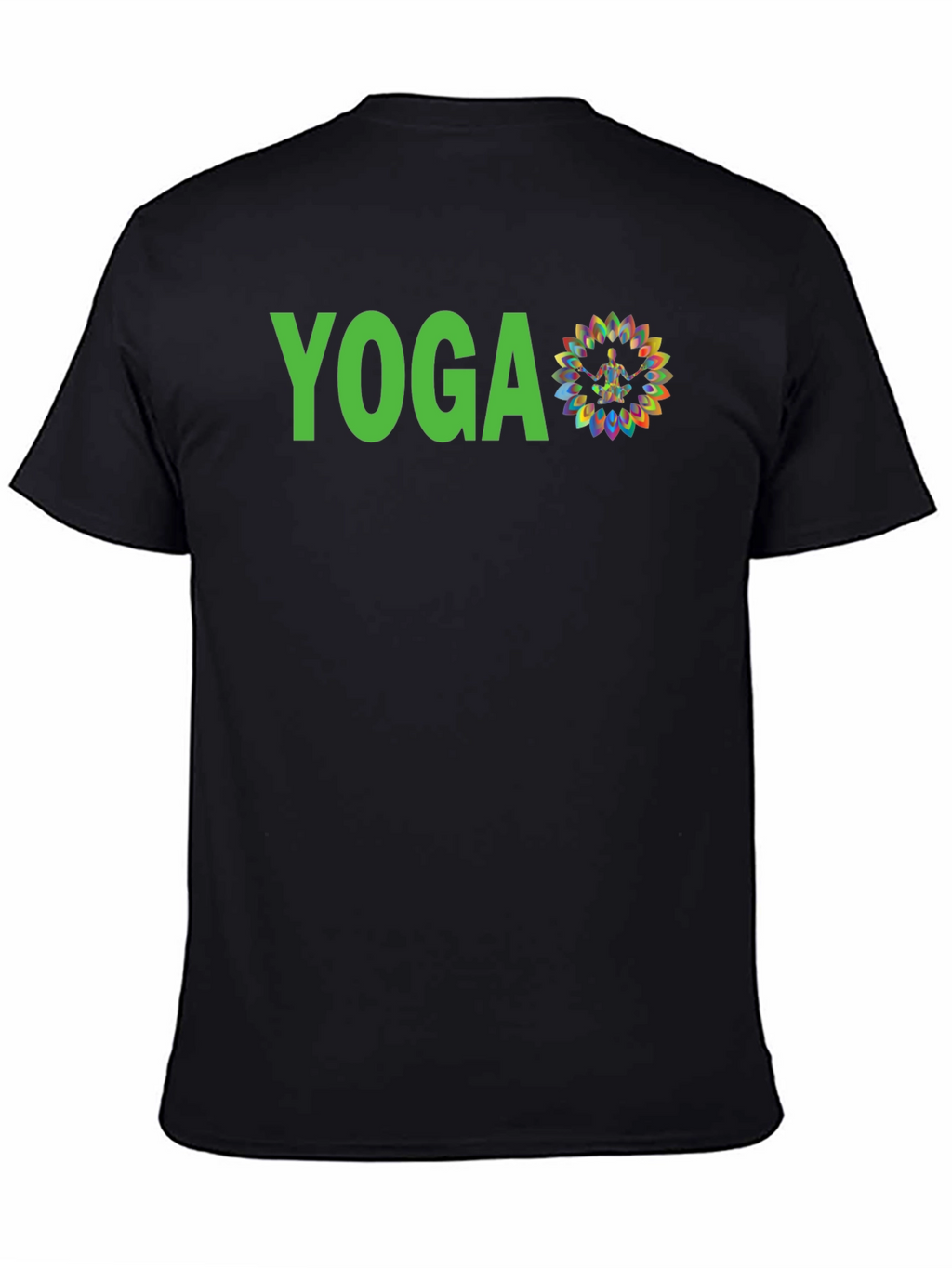 Yoga Graphic Print Tee - Black