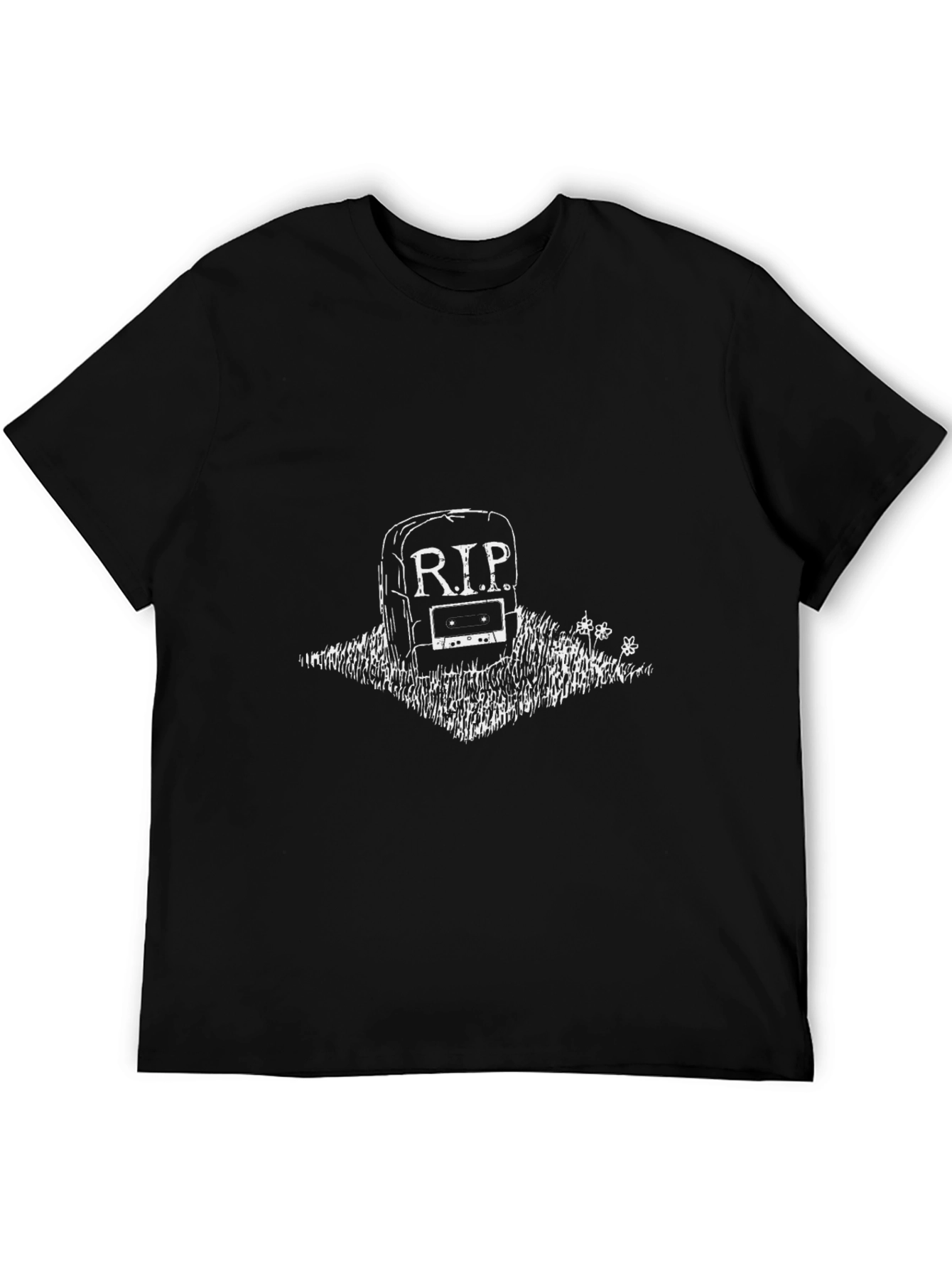 RIP Cassette Tape Black T-Shirt