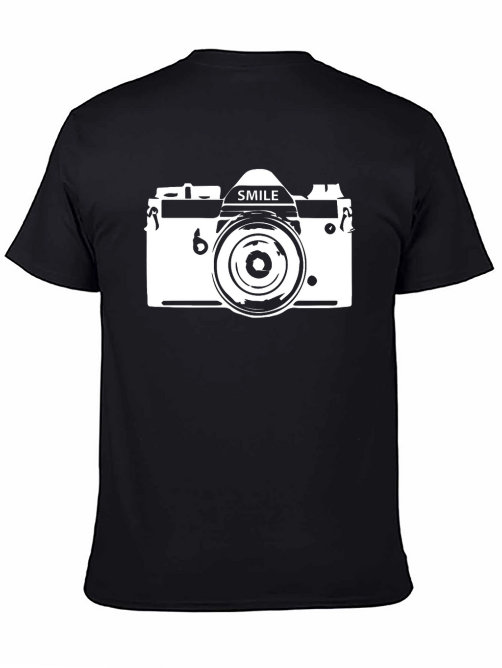 Retro Camera Graphic Tee - Black