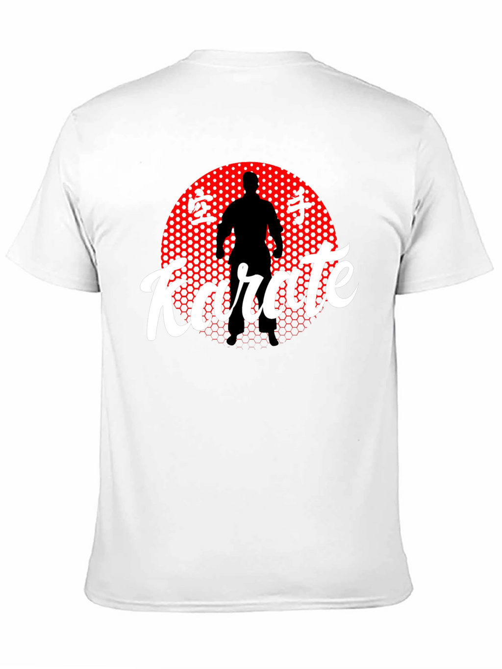 Karate Silhouette Graphic Tee - Black