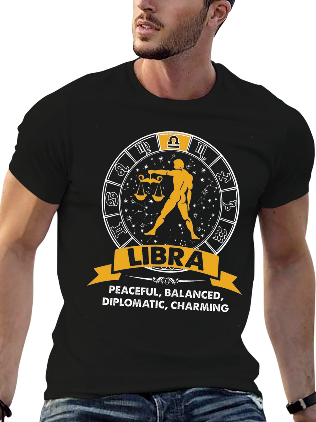 Libra Zodiac Sign T-Shirt - Peaceful Balanced Charming Tee