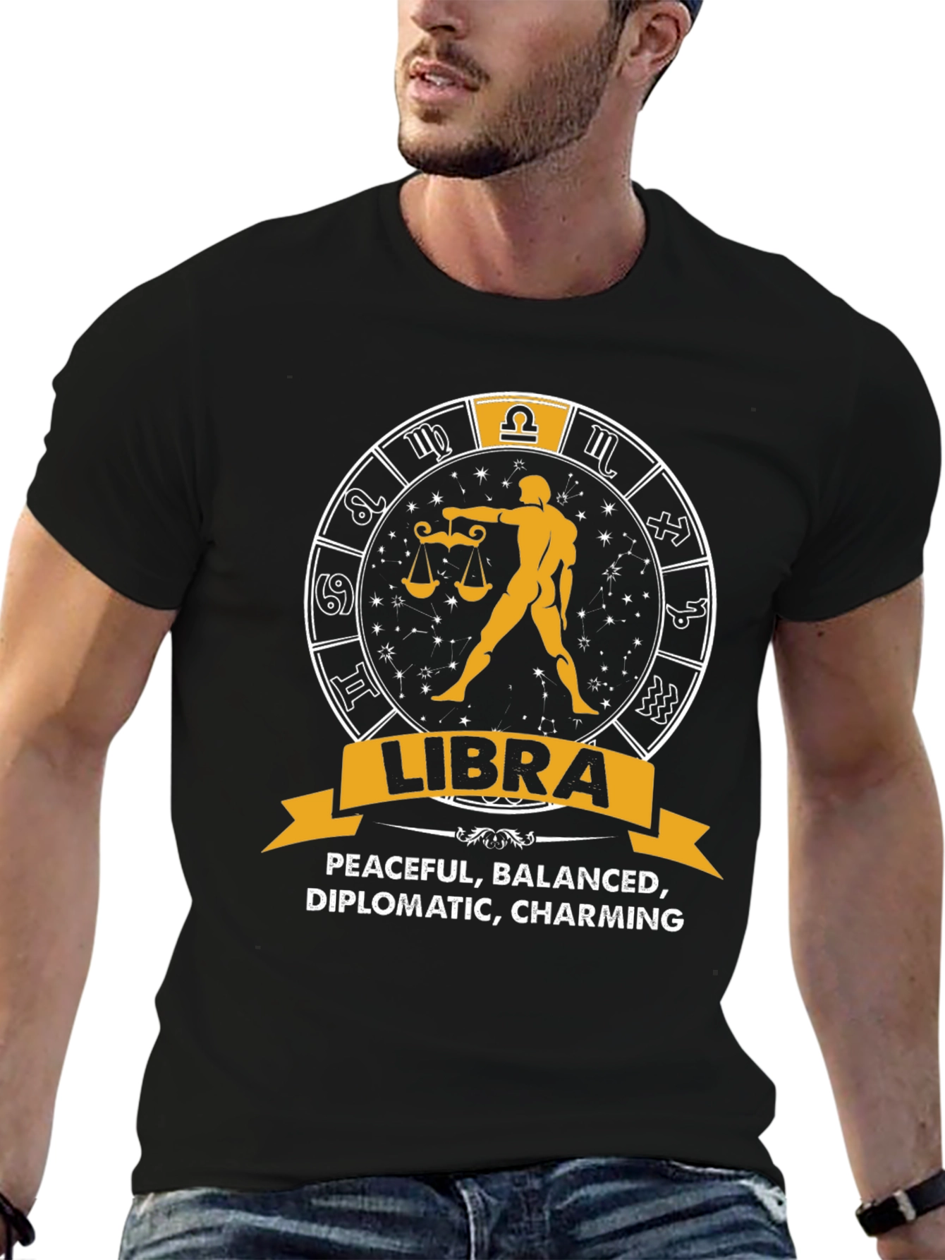 Libra Zodiac Sign T-Shirt - Peaceful Balanced Charming Tee