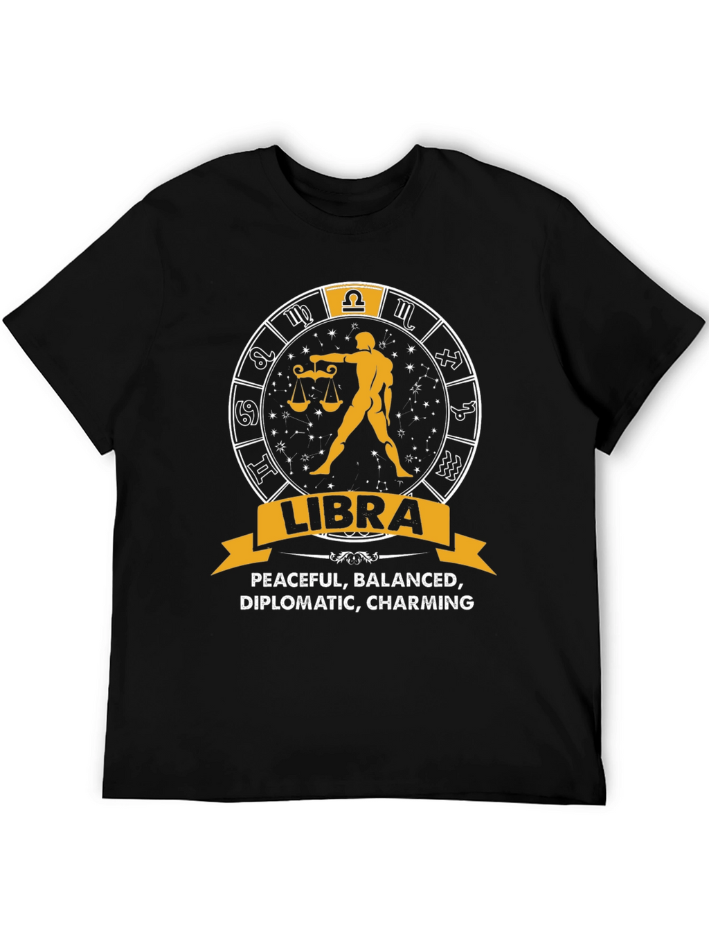 Libra Zodiac Sign T-Shirt - Peaceful Balanced Charming Tee