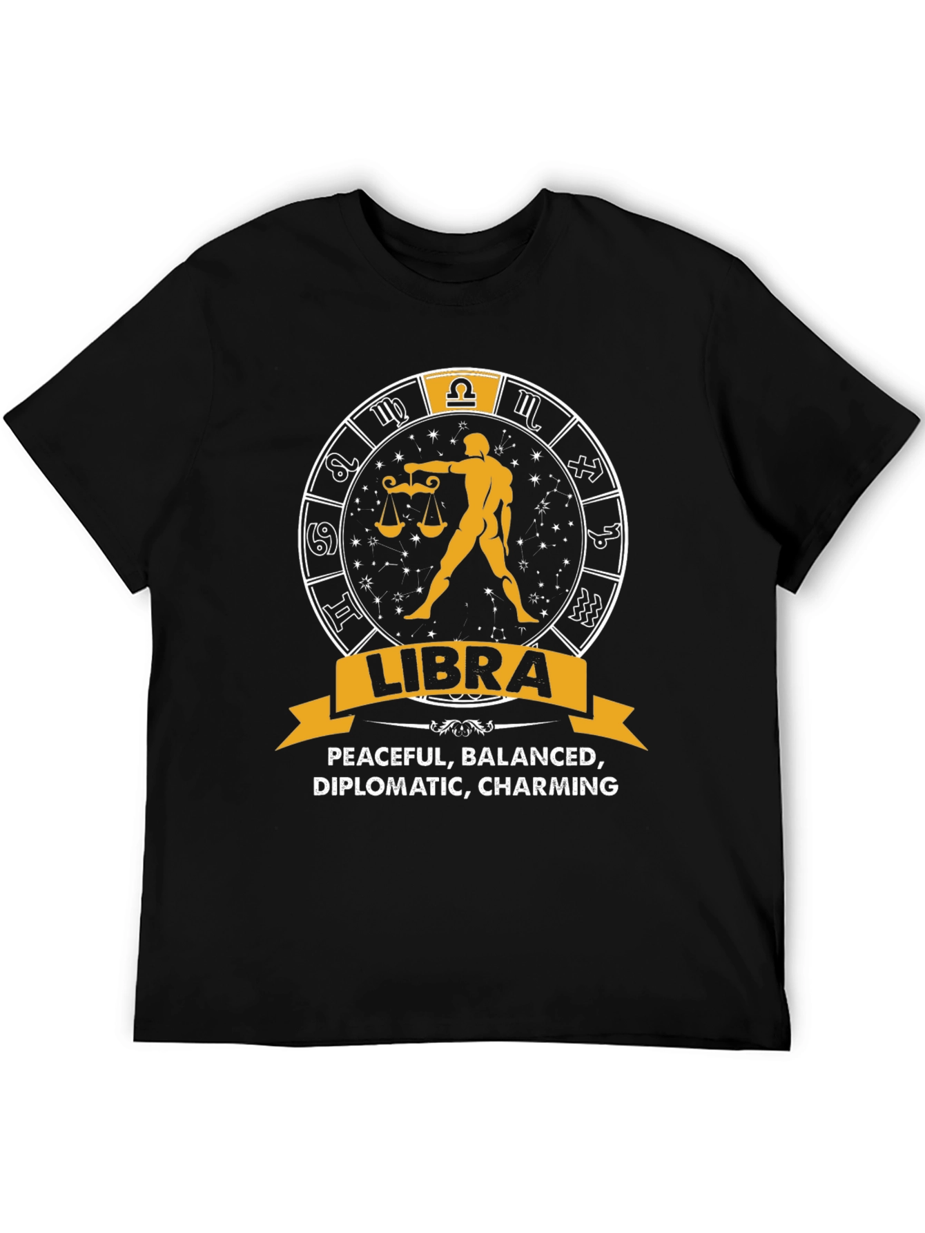 Libra Zodiac Sign T-Shirt - Peaceful Balanced Charming Tee